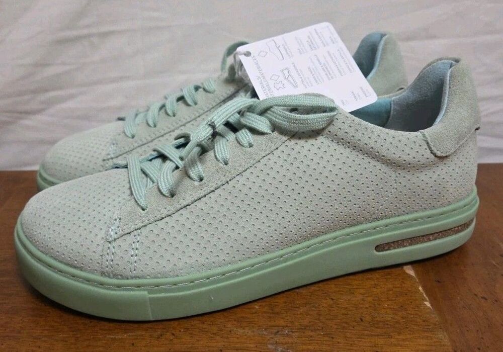 Birkenstock Bend Low Sneakers Matcha Green Size 38 /US 7 Women's Suede Shoes